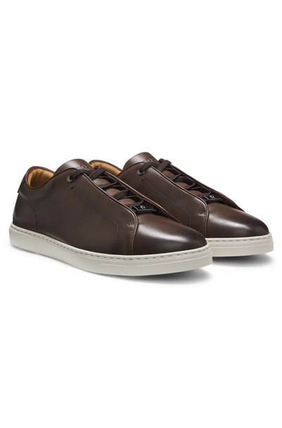 BOSS Gary L Tenn Buhd Erkek Sneaker Kahverengi