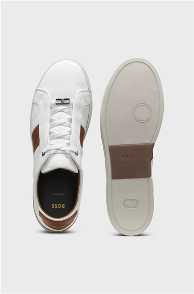 BOSS Gary L Tenn Grhdamf Erkek Sneaker Beyaz