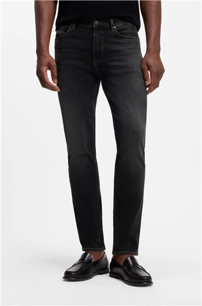 BOSS H Delaware Erkek Jean Pantolon Siyah