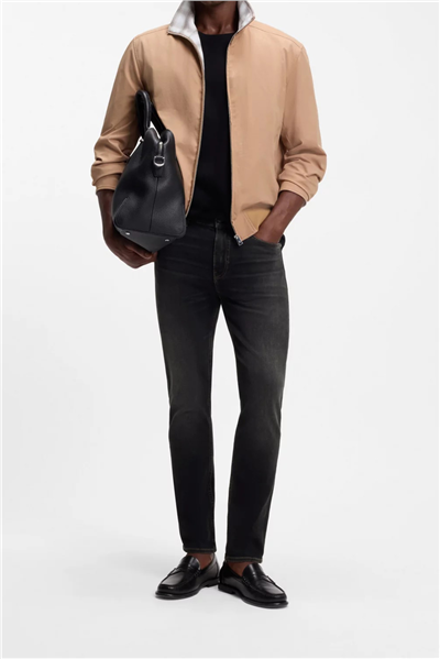 BOSS H Delaware Erkek Jean Pantolon Siyah