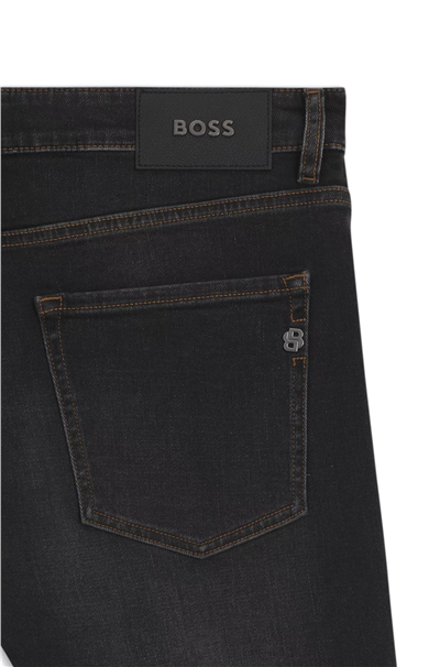 BOSS H Delaware Erkek Jean Pantolon Siyah