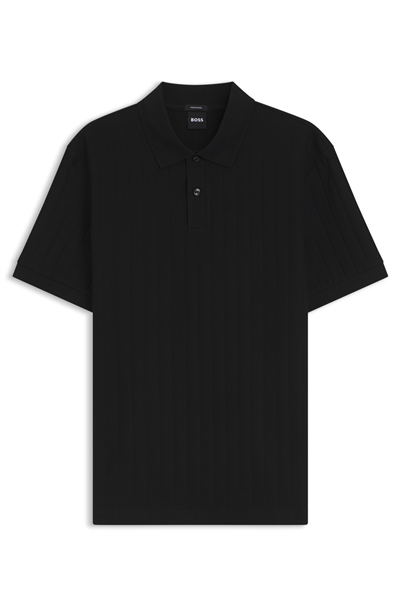Boss H Parlay 236 Erkek Polo Yaka T-Shirt Siyah