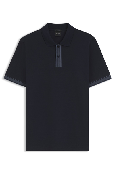 Boss H Parlay 238 Erkek Polo Yaka T-Shirt Mavi