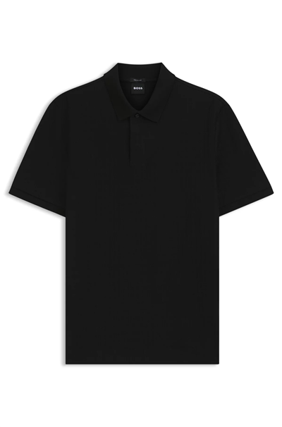BOSS H Parlay 321 Erkek Polo Yaka T-Shirt Siyah