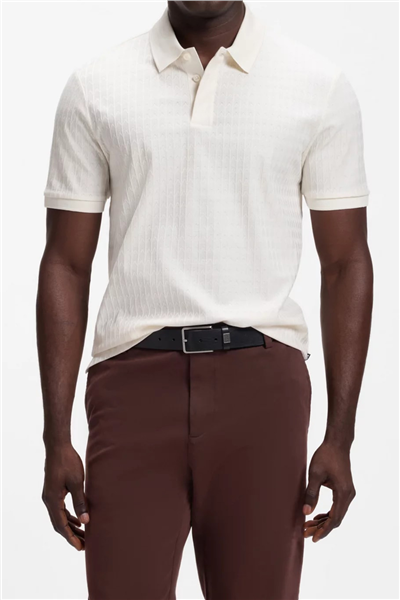 BOSS H Parlay 321 Erkek Polo Yaka T-Shirt Beyaz