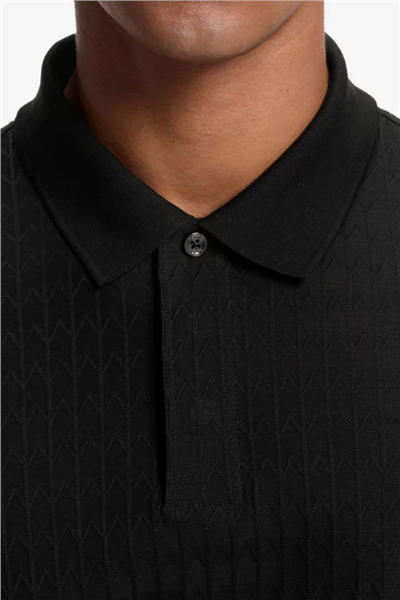 BOSS H Parlay 321 Erkek Polo Yaka T-Shirt Siyah