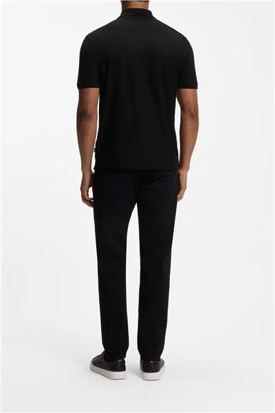 BOSS H Parlay 321 Erkek Polo Yaka T-Shirt Siyah