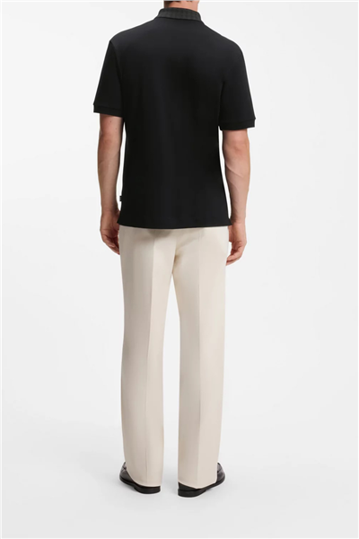 BOSS H Parlay 49 Erkek Polo Yaka T-Shirt Siyah