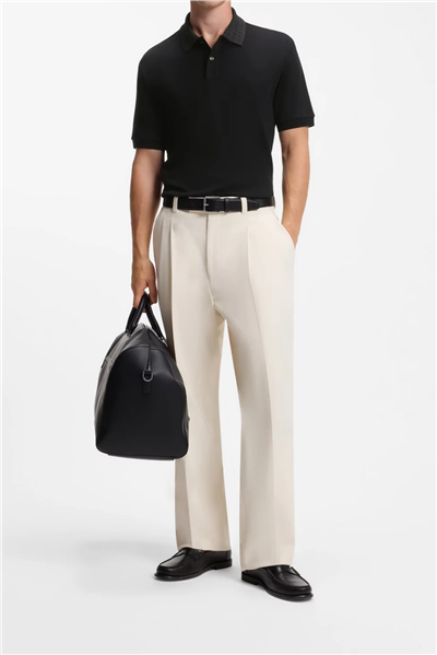BOSS H Parlay 49 Erkek Polo Yaka T-Shirt Siyah