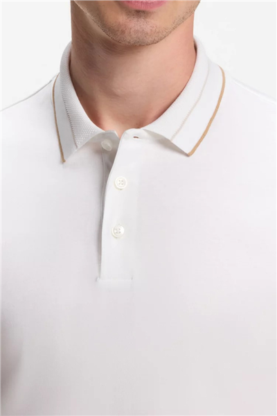 BOSS H Phillipson 195 Erkek Polo Yaka T-Shirt Beyaz