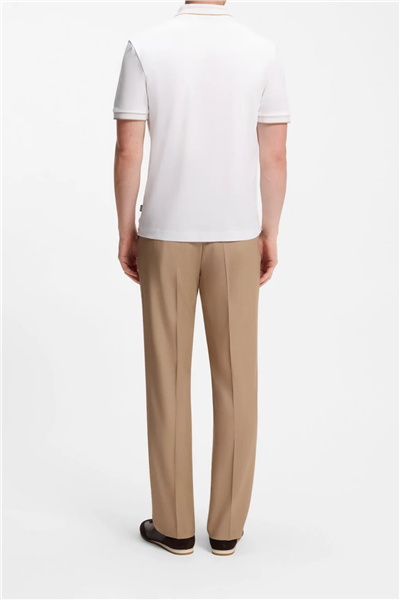 BOSS H Phillipson 195 Erkek Polo Yaka T-Shirt Beyaz
