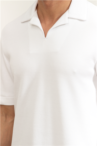 Boss H Ponti 12 Erkek Polo Yaka T-Shirt Beyaz
