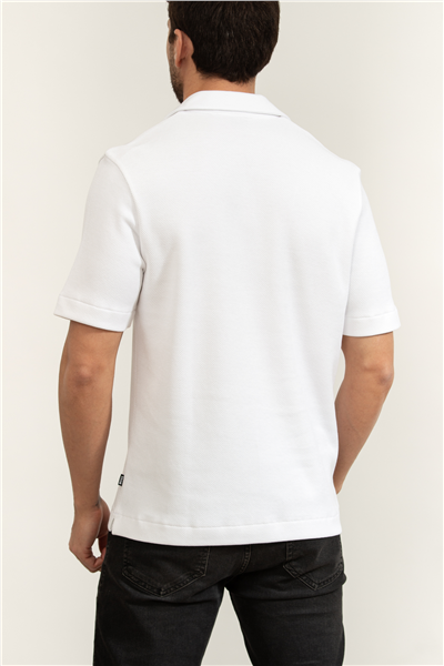 Boss H Ponti 12 Erkek Polo Yaka T-Shirt Beyaz
