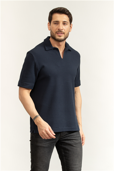 Boss H Ponti 12 Erkek Polo Yaka T-Shirt Mavi