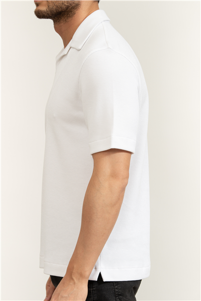 Boss H Ponti 12 Erkek Polo Yaka T-Shirt Beyaz