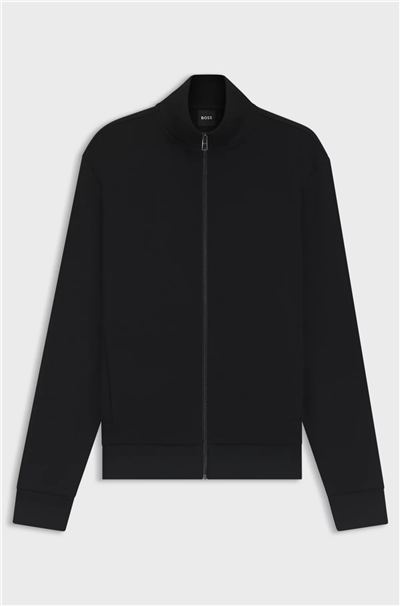 BOSS H Shepherd 100 Erkek Fermuarlı Sweatshirt Siyah