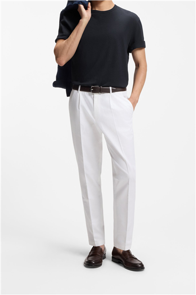 Boss H Taut 235 Erkek Bisiklet Yaka T-Shirt Mavi