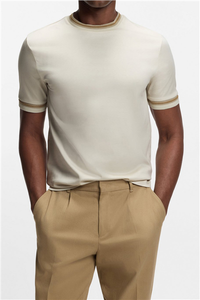 BOSS H Tessler 202 Erkek Bisiklet Yaka T-Shirt