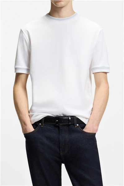 BOSS H Tessler 202 Erkek Bisiklet Yaka T-Shirt