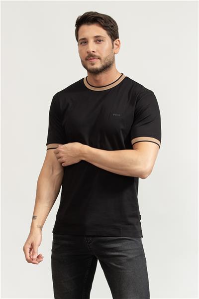 BOSS H-Tessler Erkek Bisiklet Yaka T-Shirt