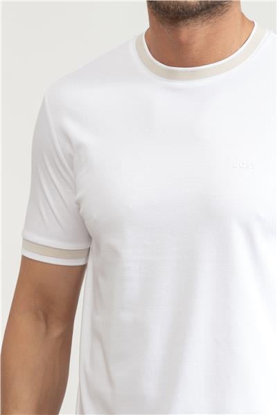 BOSS H-Tessler Erkek Bisiklet Yaka T-Shirt