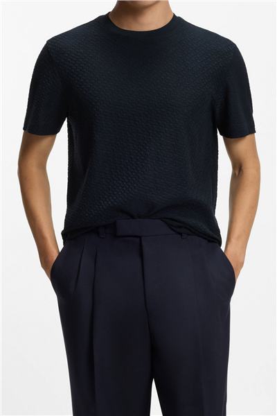 BOSS H Thompson 228 Erkek Bisiklet Yaka T-Shirt