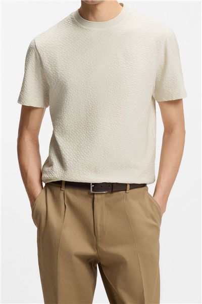 BOSS H Thompson 228 Erkek Bisiklet Yaka T-Shirt