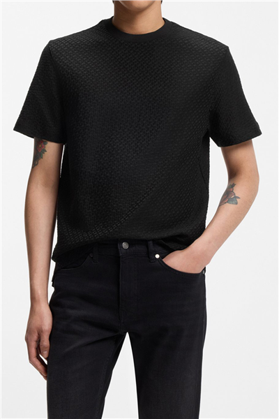 BOSS H Thompson 228 Erkek Bisiklet Yaka T-Shirt