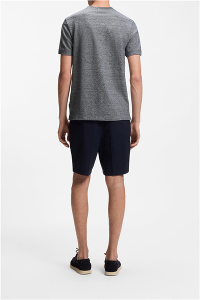 Boss H Thompson 235 Erkek Bisiklet Yaka T-Shirt Mavi
