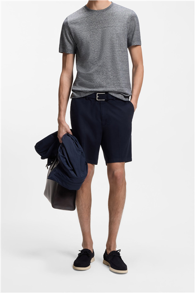 Boss H Thompson 235 Erkek Bisiklet Yaka T-Shirt Mavi