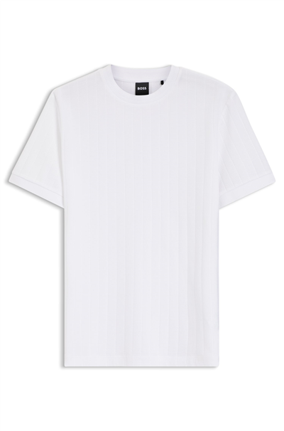 Boss H Thompson 236 Erkek Bisiklet Yaka T-Shirt Beyaz