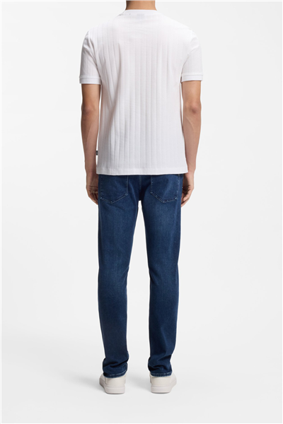 Boss H Thompson 236 Erkek Bisiklet Yaka T-Shirt Beyaz