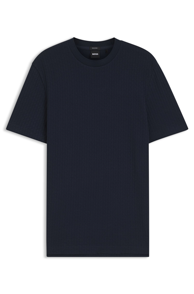 Boss H Thompson 251 Erkek Bisiklet Yaka T-Shirt Mavi