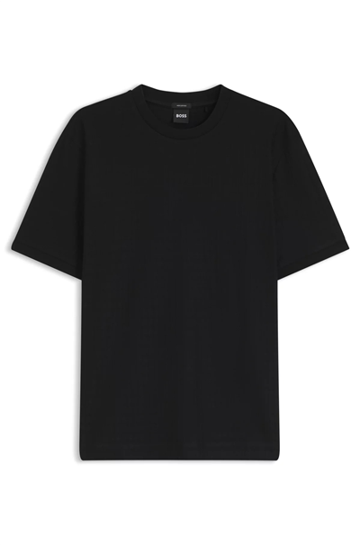 BOSS H Thompson 321 Erkek Bisiklet Yaka T-Shirt Siyah