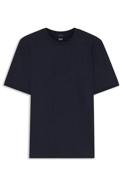 BOSS H Thompson 321 Erkek Bisiklet Yaka T-Shirt Mavi