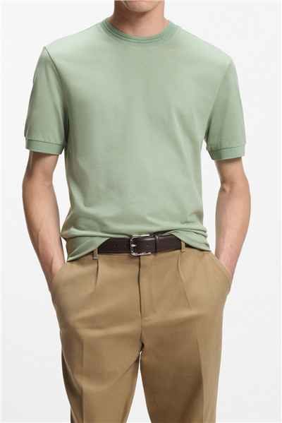 BOSS H Thompson 70 Erkek Bisiklet Yaka T-Shirt