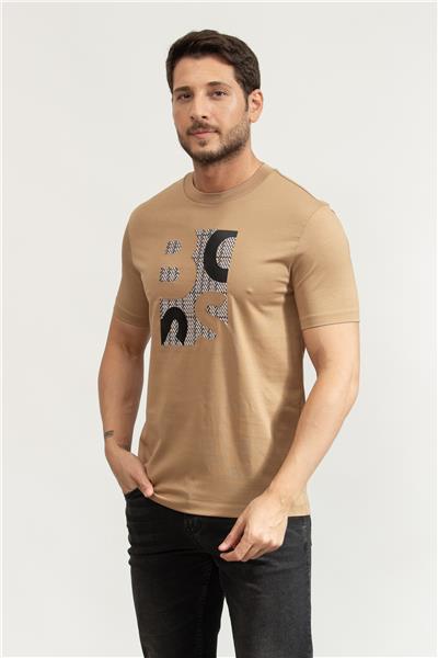 BOSS H-Thompson Erkek Bisiklet Yaka T-Shirt