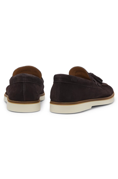 BOSS Hedley Loaf Sdts Erkek Loafer Kahverengi