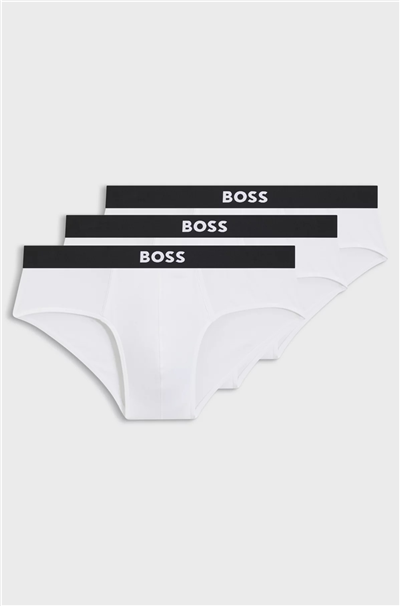 BOSS Hipbr 3P Boss One Erkek 3lü Boxer Beyaz