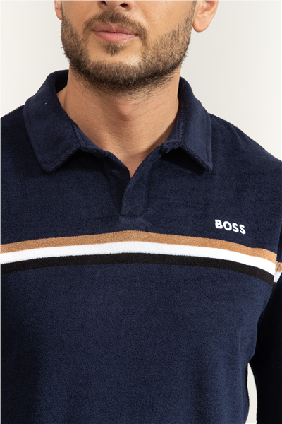 Boss Iconic Polo Shirt Erkek Şort Mayo Lacivert