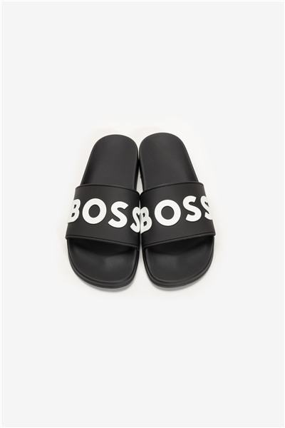 Boss Kirk Slid Rblg N Erkek Terlik Siyah