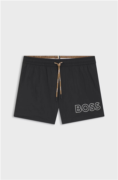 Boss Mooneye Erkek Şort Mayo Siyah