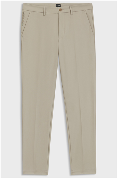 BOSS P-Kaiton1-Zip Erkek Pantolon Bej