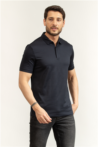 Boss P Pei 89 Erkek Polo Yaka T-Shirt Mavi