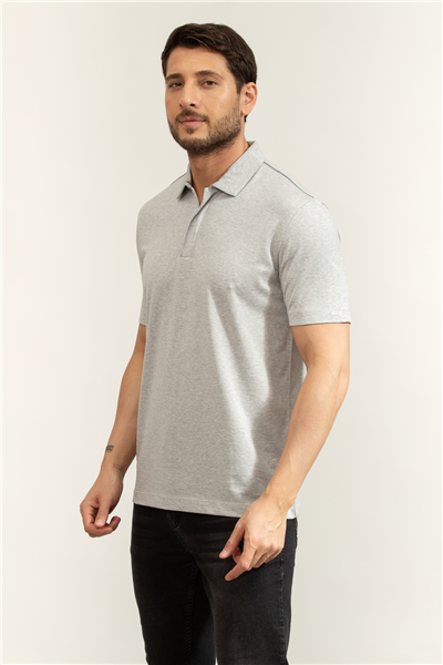 Boss P Pei 89 Erkek Polo Yaka T-Shirt Gri