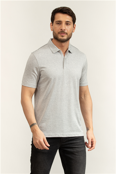 Boss P Pei 89 Erkek Polo Yaka T-Shirt Gri