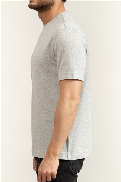 Boss P Taut 89 Erkek Bisiklet Yaka T-Shirt Gri