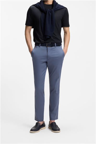 Boss P Taut 89 Erkek Bisiklet Yaka T-Shirt Mavi