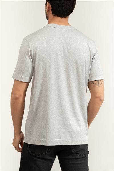 Boss P Taut 89 Erkek Bisiklet Yaka T-Shirt Gri