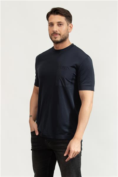BOSS P-Taut Erkek Bisiklet Yaka T-Shirt